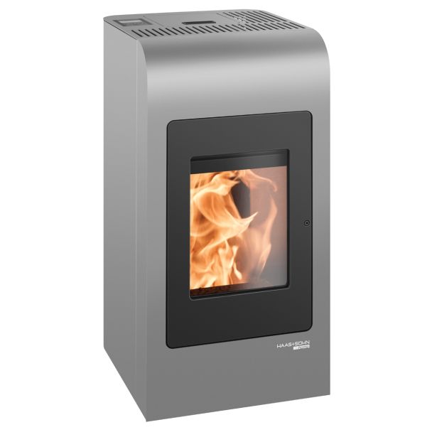 PELETNA PEČ HAAS+SOHN HSP 2.17 HOME II BISERNO SIVA/ČRNA