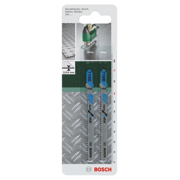 LIST VBODNE ŽAGE BOSCH HSS T 118 B 2-DELNI KOMPLET