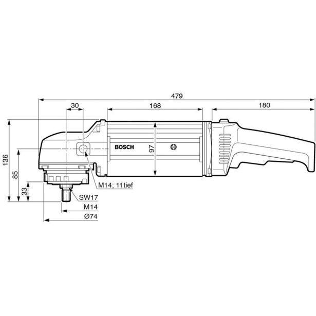 KOTNI BRUSILNIK BOSCH PROFESSIONAL HWS 88/230