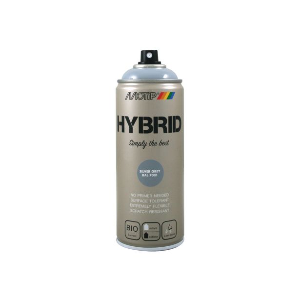 BARVNI SPREJ MOTIP HYBRID RAL.: 7001 400 ML SIV