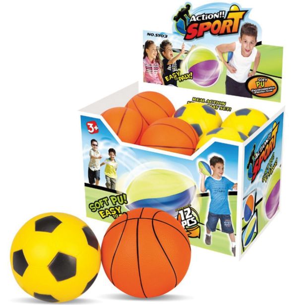 IGRAČA LUNIX ŽOGA SPUŽVA 10 CM DVE VRSTI