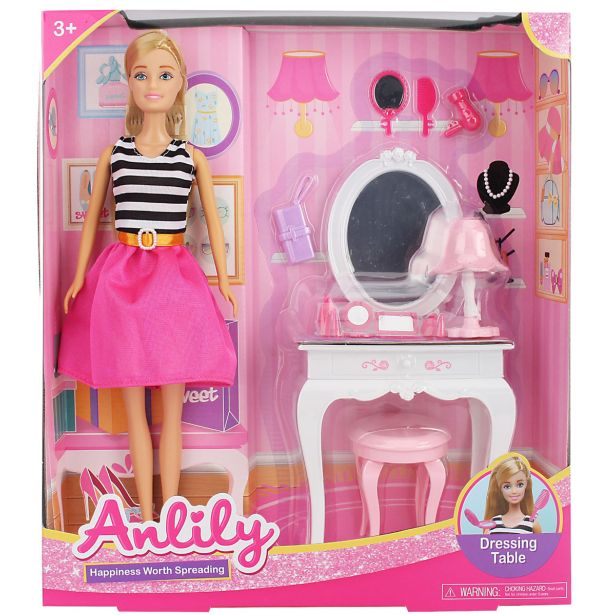 IGRAČE ZA DEKLICE MASEN PUNČKA S TOAL. MIZICO IN DODATKI