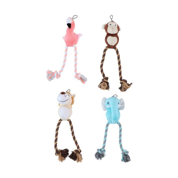 IGRAČA ZA PSA PET TOYS PLIŠASTA VRV, 42CM , SORTIRANO