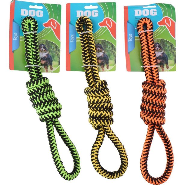 IGRAČA ZA PSA PET TOYS VRV, 37CM, SORTIRANO