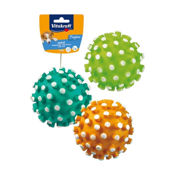 IGRAČA ZA PSA VITAKRAFT ŽOGA PL., ŠIR.BOD. PISKA, FI 12CM