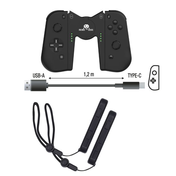 IGRALNI PLOŠČEK FREAKS NINTENDO SWITCH JOY-CON DUO PRO BT ČRN