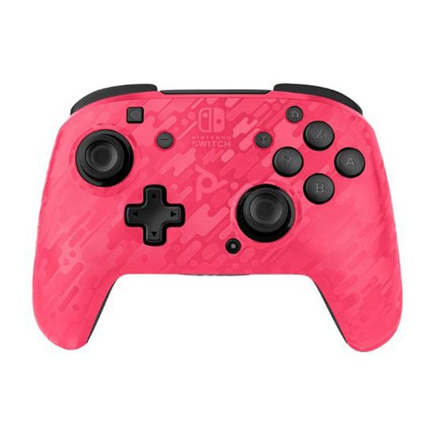IGRALNI PLOŠČEK PDP NINTENDO SWITCH FACEOFF BREZŽIČNI CAMO PINK