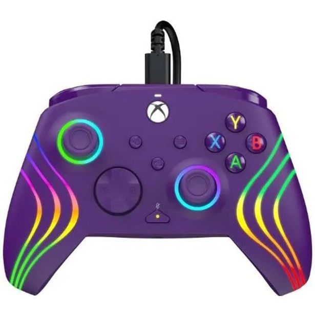 IGRALNI PLOŠČEK PDP XBOX AFTERGLOW WAVE RGB VIJOLIČEN