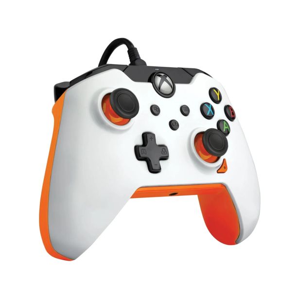 IGRALNI PLOŠČEK PDP XBOX BEL - ATOMIC ORANŽEN ŽIČNI