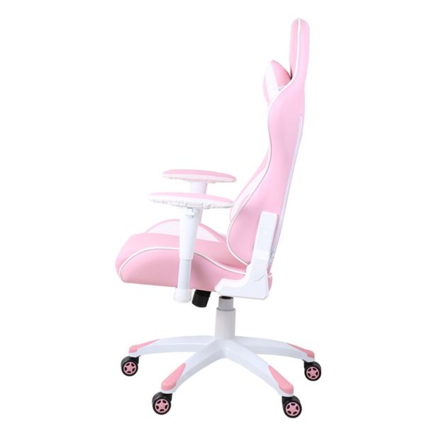 GAMING STOL MARVO CH-116 BELO ROZA