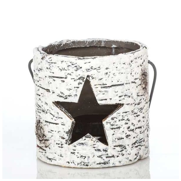 DEKORACIJA GLOSSTYLE IMITACIJA BREZE 10 CM ZA ČAJNO SVEČKO