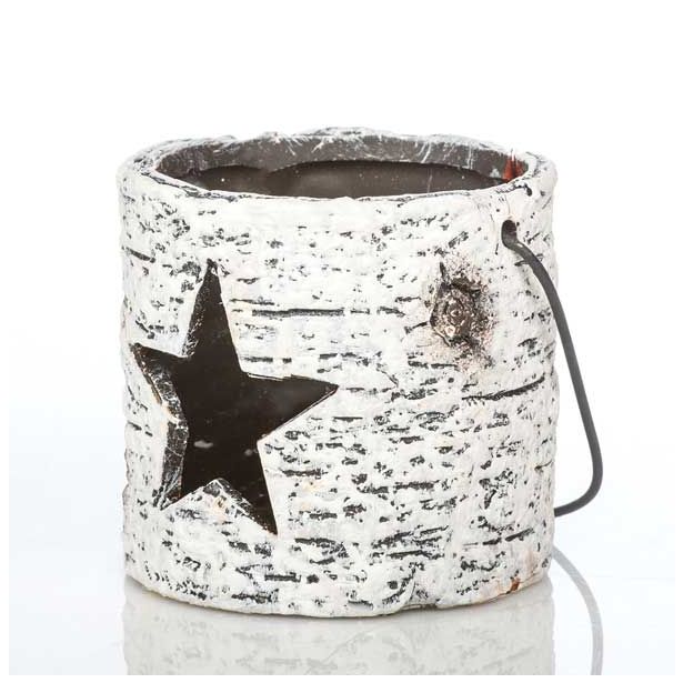 DEKORACIJA GLOSSTYLE IMITACIJA BREZE 10 CM ZA ČAJNO SVEČKO