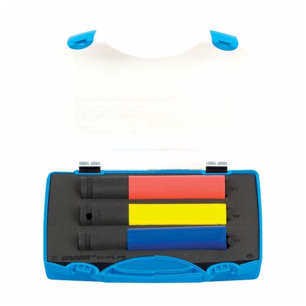 IMPACT KLJUČ 12,7MM UNIOR 17-19-21 MM 3 DELNA ART. 231/4PLPB