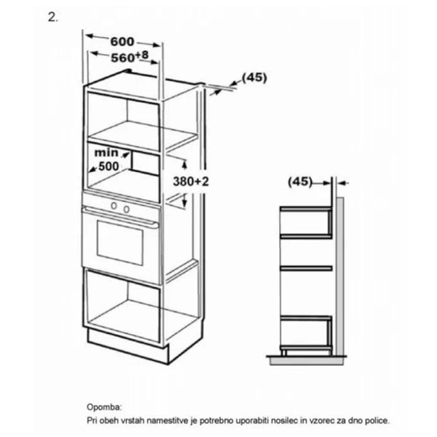 MIKROVALOVNA PEČICA VOX IMWHM201IX