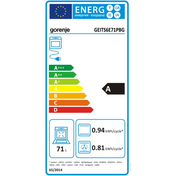 INDUKCIJSKI ŠTEDILNIK GORENJE GEITS6E71PBG