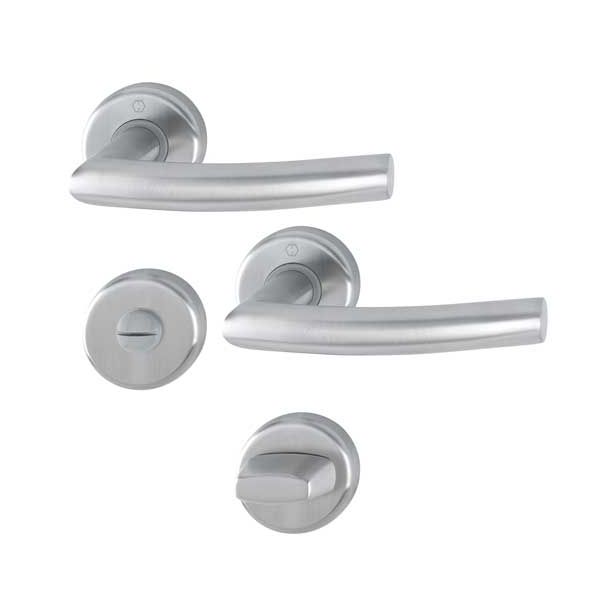 INOX KLJUKA ZA VRATA HOPPE ALTA Z ROZETO WC F69