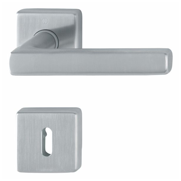 INOX KLJUKA ZA VRATA HOPPE DALLAS Z ROZETO KLJUČ F69