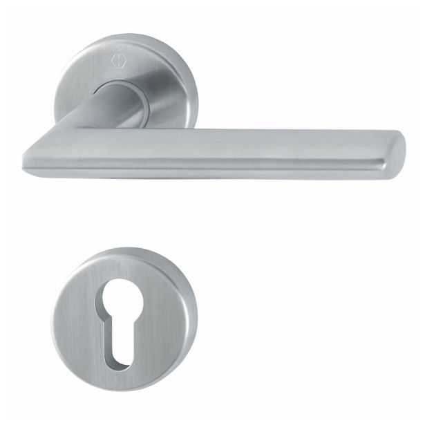 INOX KLJUKA ZA VRATA HOPPE STOCKHOLM Z ROZETO CIL. F69