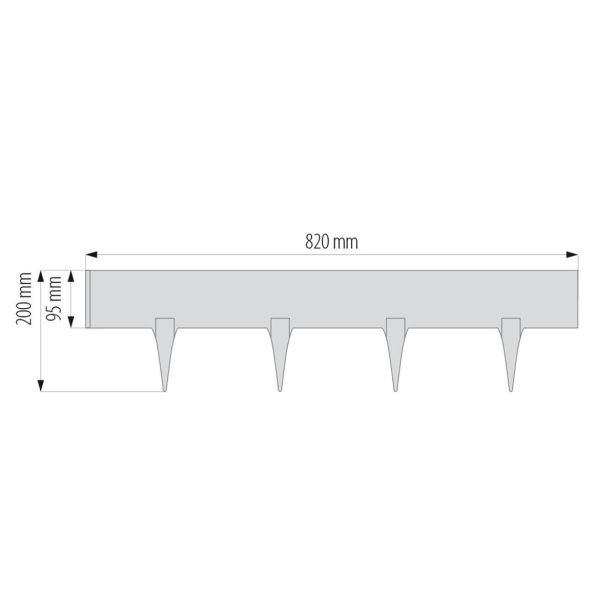IZD. ZA UREJANJE POVRŠIN PVC PALISADA RATTAN RJAVA GPPRAT-08-025BR 1/3
