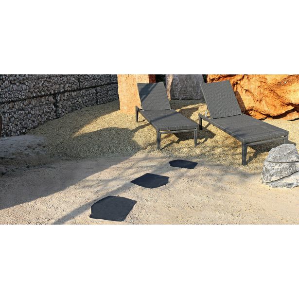 IZDELEK IZ KAMNA ALPCOLOR STOPNIK IZ UMETNEGA KAMNA TEMNO SIV 36-42, DEB 2CM