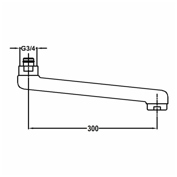 IZLIVNA CEV ZA ARMATURO UNITAS CEV 300 MM ZA SIMPATY