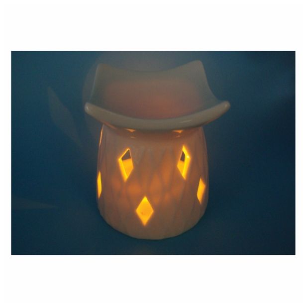 SVEČNIK GLOSSTYLE IZPARILNIK 9 CM PORCELAN