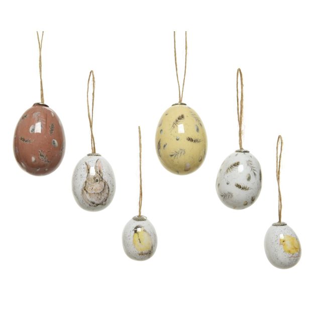 JAJČKA NA TRAKU, RJAVA/RUMENA/BELA, 12/1