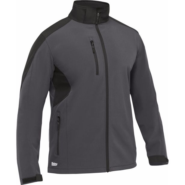 JAKNA BISLEY HICKS SOFTSHELL SIVA ŠT. 4XL