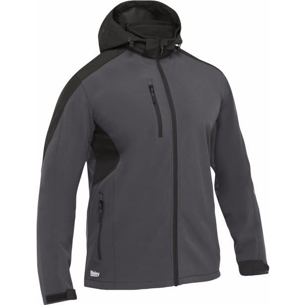 JAKNA BISLEY HICKS SOFTSHELL SIVA ŠT. 4XL