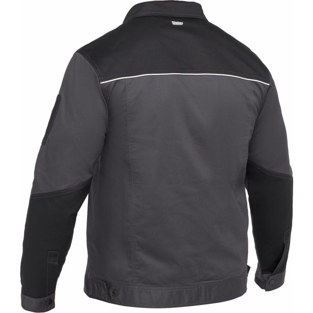 DELOVNA JAKNA BISLEY OLIVER SIVO / ČRNA ŠT. 4XL