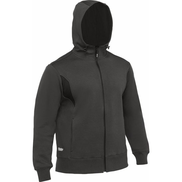 JAKNA BISLEY RAWSON ZIP IZ FLIS SIVA ŠT. 4XL