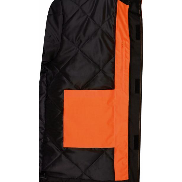ODSEVNO OBLAČILO BISLEY JAKNA MALCOM PARKA ORANŽNA / ČRNA ŠT. 2XL