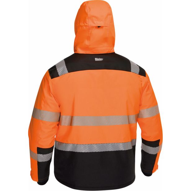ODSEVNO OBLAČILO BISLEY JAKNA MALCOM PARKA ORANŽNA / ČRNA ŠT. 4XL