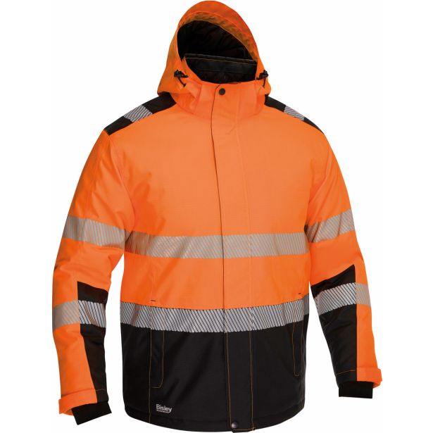 ODSEVNO OBLAČILO BISLEY JAKNA MALCOM PARKA ORANŽNA / ČRNA ŠT. M
