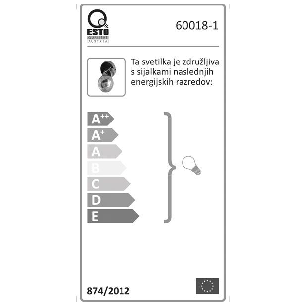 DEKORATIVNI REFLEKTOR ESTO JARON 1X40W E14