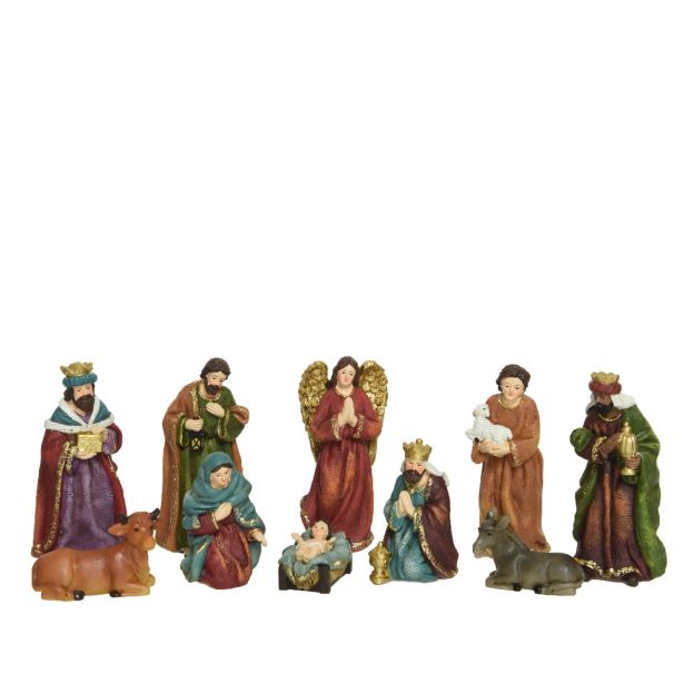 JASLICE DECORIS JASLIČNI SET 10 KOS 5.7X4X13 CM, BARVNE