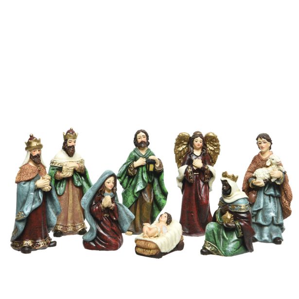 JASLICE DECORIS JASLIČNI SET 8 KOS 3X4.5X9 CM, BARVNE
