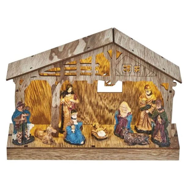 JASLICE EMOS LESENE LED TOPLA BELA ČASOVNIK, 19 CM