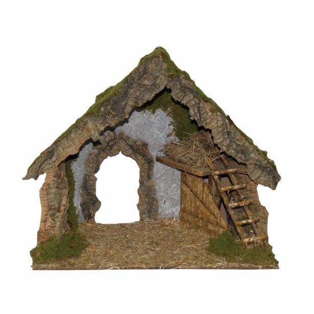 JASLICE EUROMARCHI HIŠA PRAZNA 52X31X45 CM LESENA