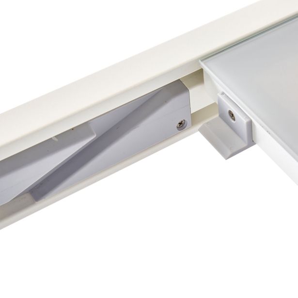 JEDILNA MIZA LYRA II UP&DOWN ALU STEKLO 90/160X90 BELA