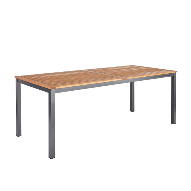 KOVINSKA MIZA NATERIAL ORIS 200X90X75 ALU EUCALYPTUS