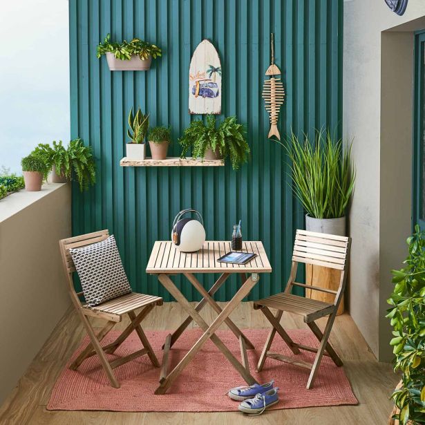 JEDILNA MIZA SOLIS ORIGAMI 70X70 AKACIJA