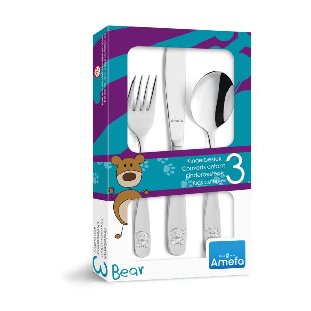 SET JEDILNEGA PRIBORA AMEFA 3 DELNI OTROŠKI BEAR