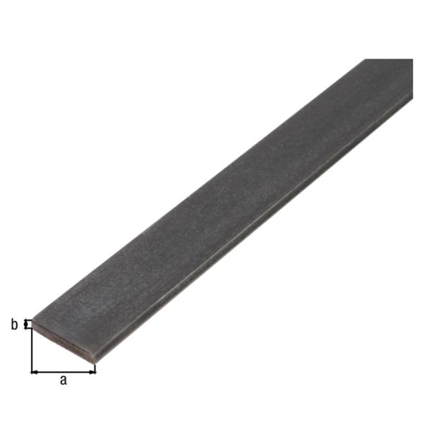 PLOSKA PALICA ALBERTS JEKLO, 25X4X1000 MM VROČE VALJANA