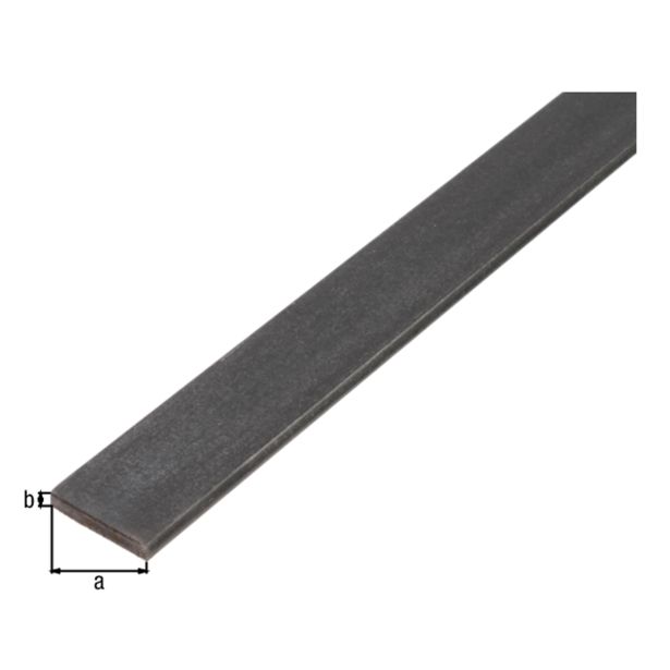 PLOSKA PALICA ALBERTS JEKLO, 35X6X1000 MM VROČE VALJANA