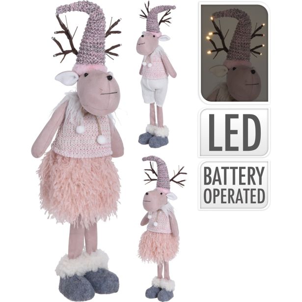 PRAZNIČNA FIGURA KOOPMAN JELENČEK OKRASNI LED 60 CM