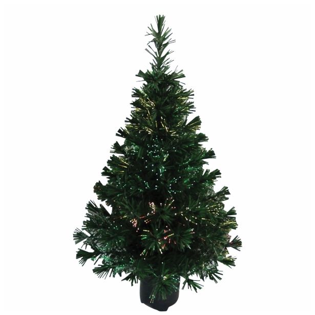 JELKA UNICOM Z OPTIČNIMI VLAKNI 120 CM S TRANSFORMATORJEM