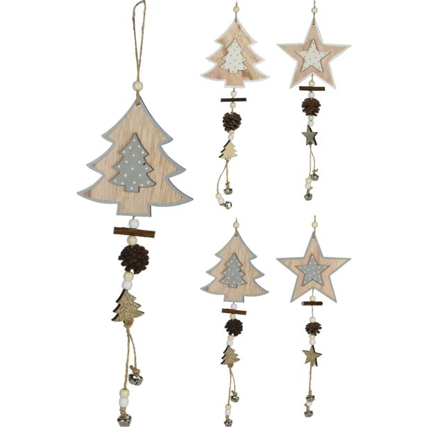 JELKA/ZVEZDA, 34 CM, SORT