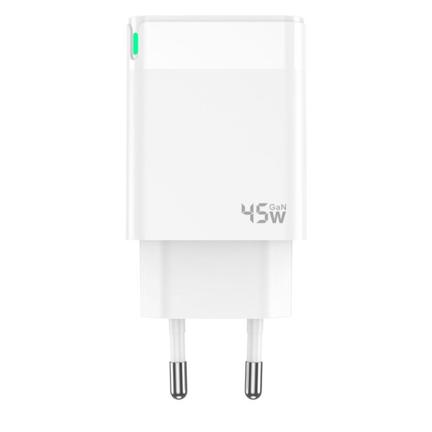 JELLICO C105 HIŠNI POLNILEC GAN QC / PD 45W VHOD TYPE C S KABLOM LIGHTNING - ORIGINAL (EU BLISTER) - BEL