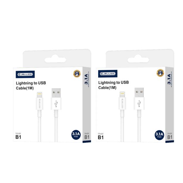 JELLICO PODATKOVNI POLNILNI KABEL B1 LIGHTNING 1M 3,1A - BEL